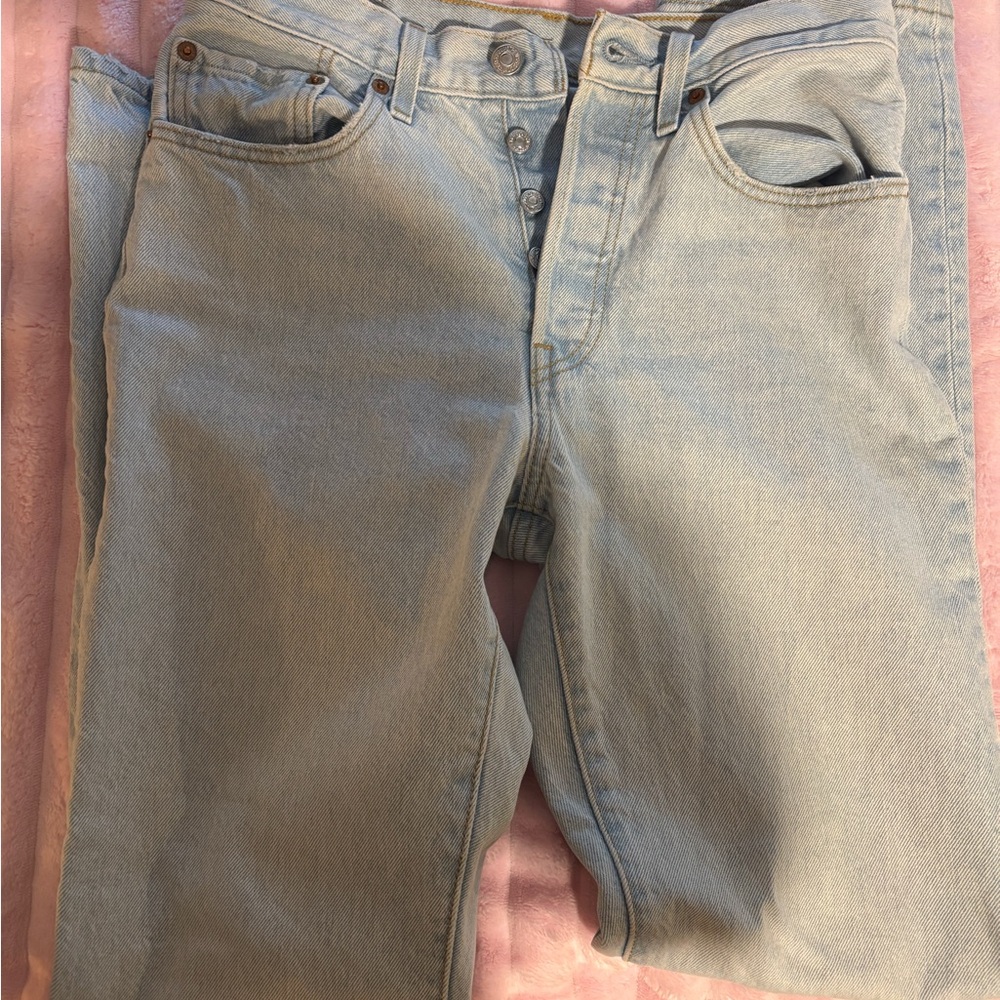 Levi 501s light blue denim perfect quality :)